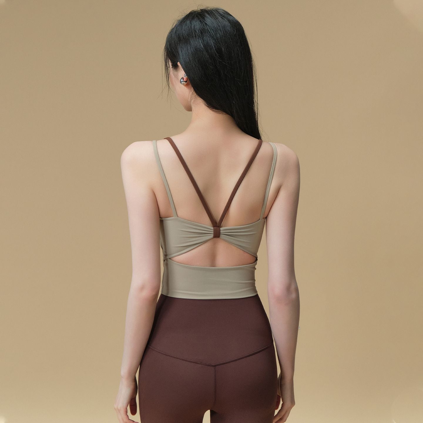 Shockproof yoga all-in-one kink beauty back fitness bra