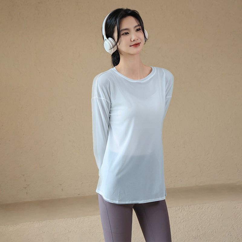 Loose-Fit Long Sleeve Yoga Top