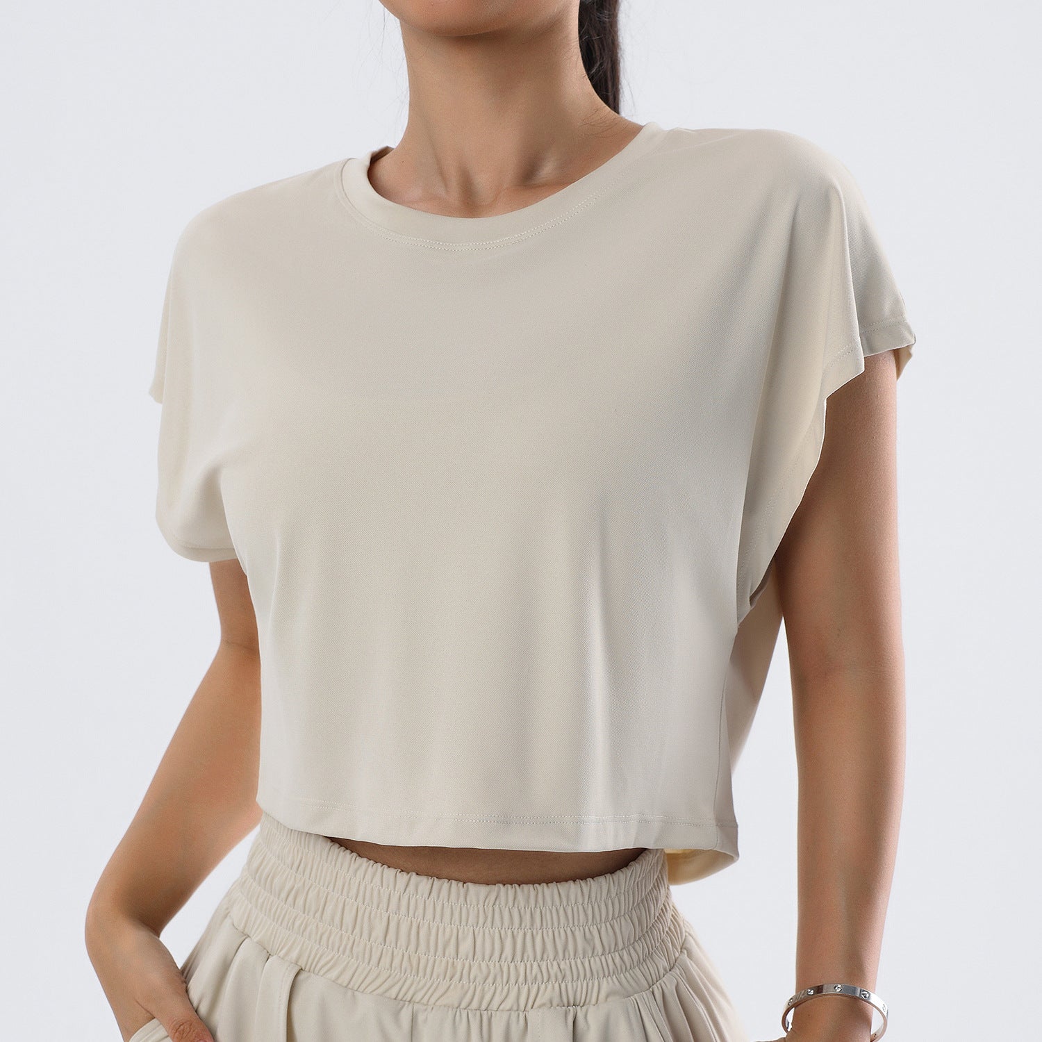Casual simplicity quick-drying short sleeves
