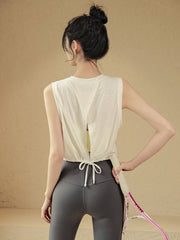 Sleeveless cover-up quick-drying fitness sports vest