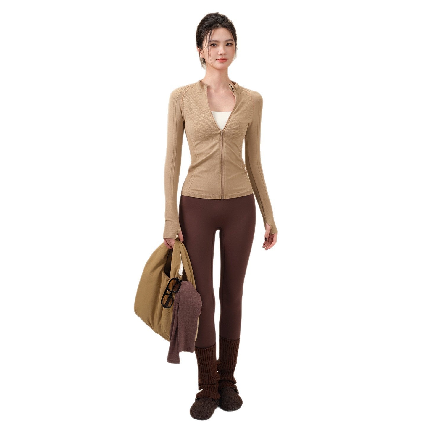 Fall yoga running fitness jacket