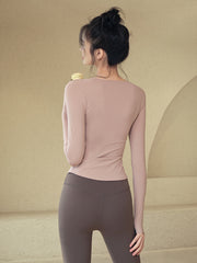 Erogenous belt chest pad yoga long sleeves