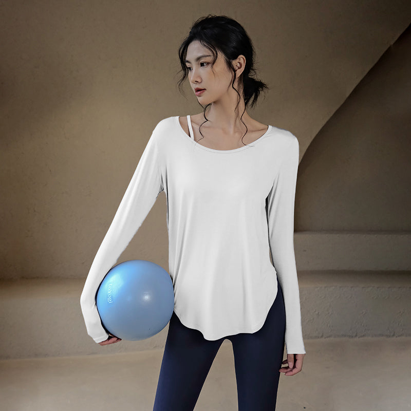 Loose yoga long-sleeved T-shirt
