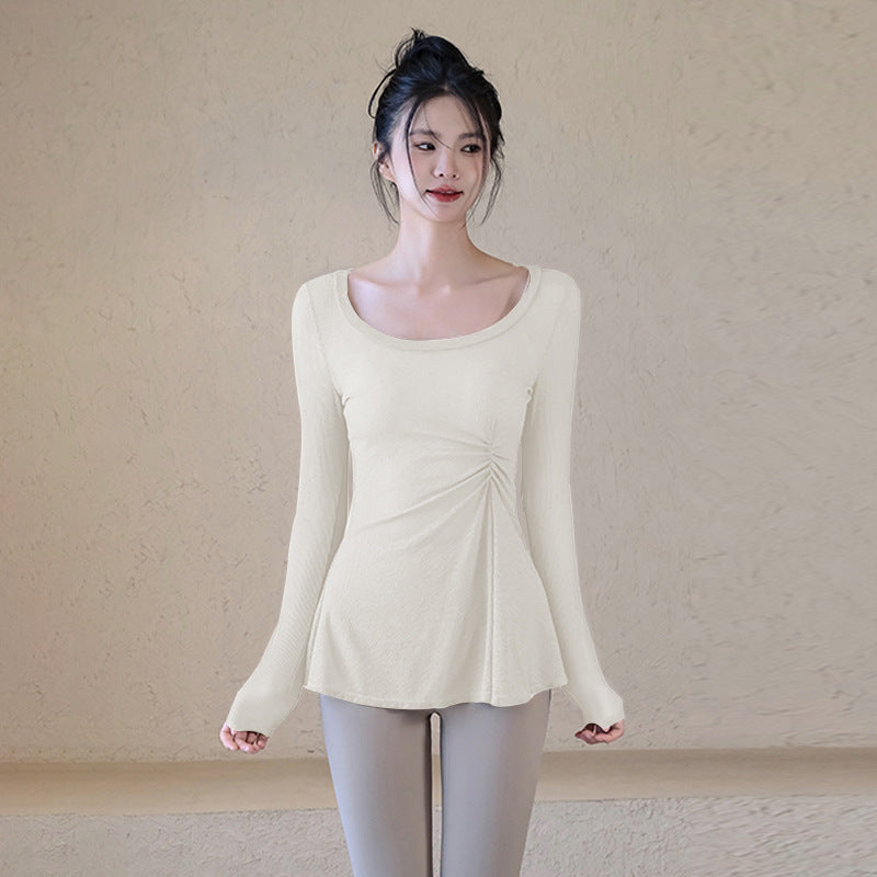 Thin breathable slimming sports cover-up