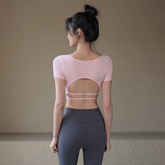 Sexy Back Short Sleeve With Pads