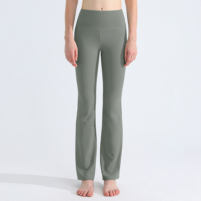 High elastic lycra butt lift flared pants