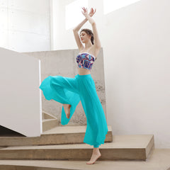 Dunhuang Flying Goddess mesh print vest loose thin and elegant suit