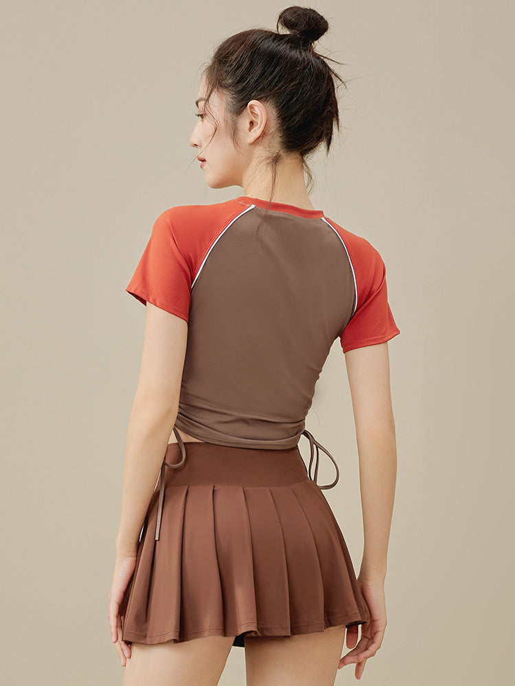 Waist slimming short sleeves