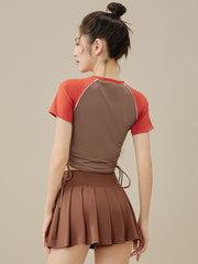 Waist slimming short sleeves