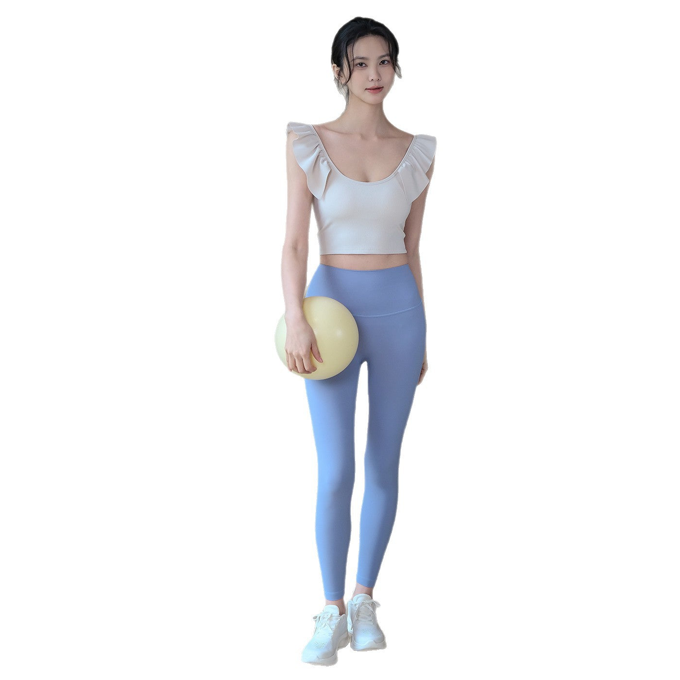 Lace sleeves breathable fitness sports beautiful back bra