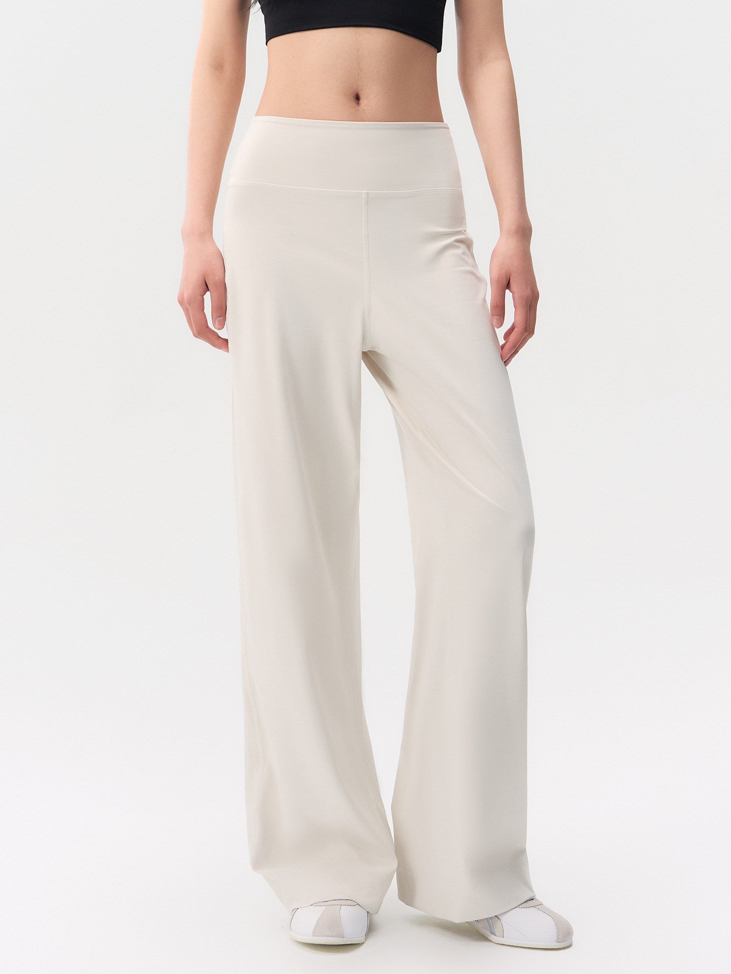 Loose straight quick-drying high-waisted sports trousers