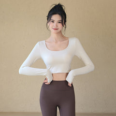 Slim-Fit Long Sleeve with Beautiful Back Design