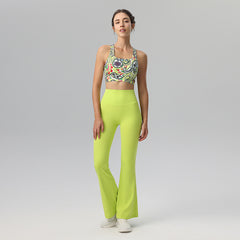 Printed Dopamine High Intensity Slim Sports Yoga Bra