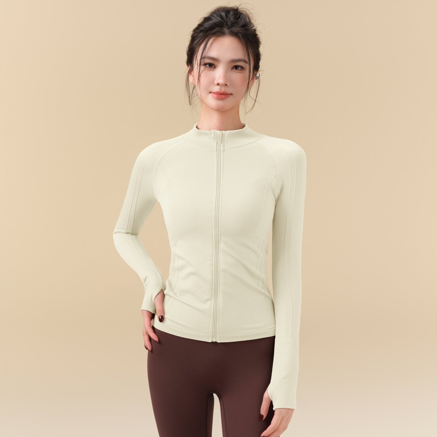 Fall yoga running fitness jacket