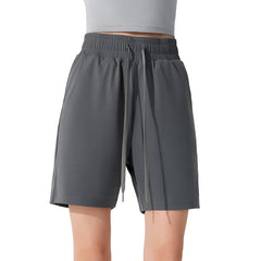 Loose casual drawstring waist cinched fitness quick-dry running shorts