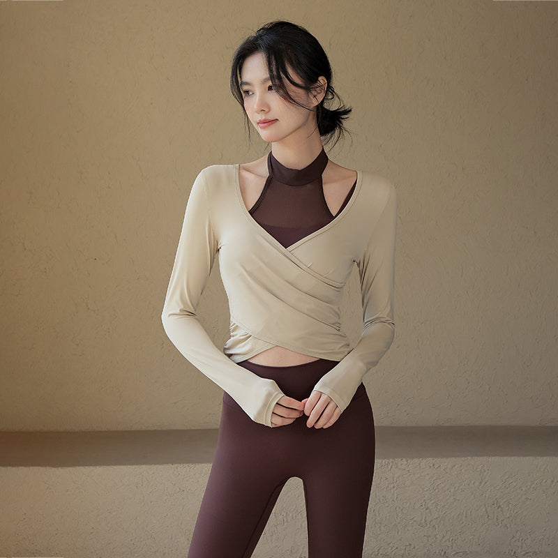 Slim and slim sports long-sleeved cover-up