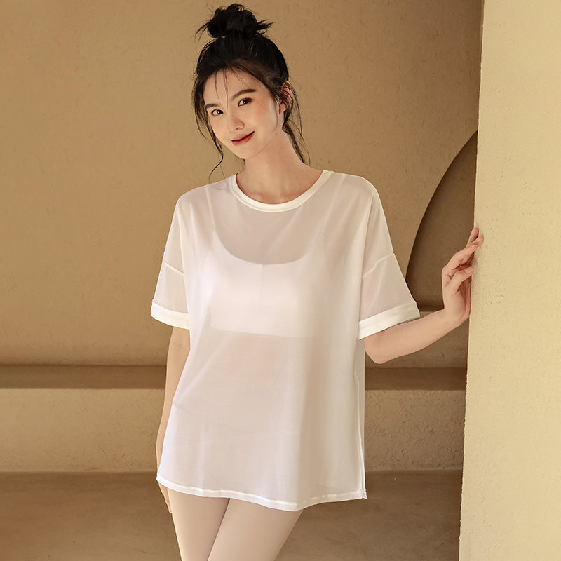 Sun protection quick-drying short sleeves