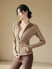 Skinny stand collar sport coat