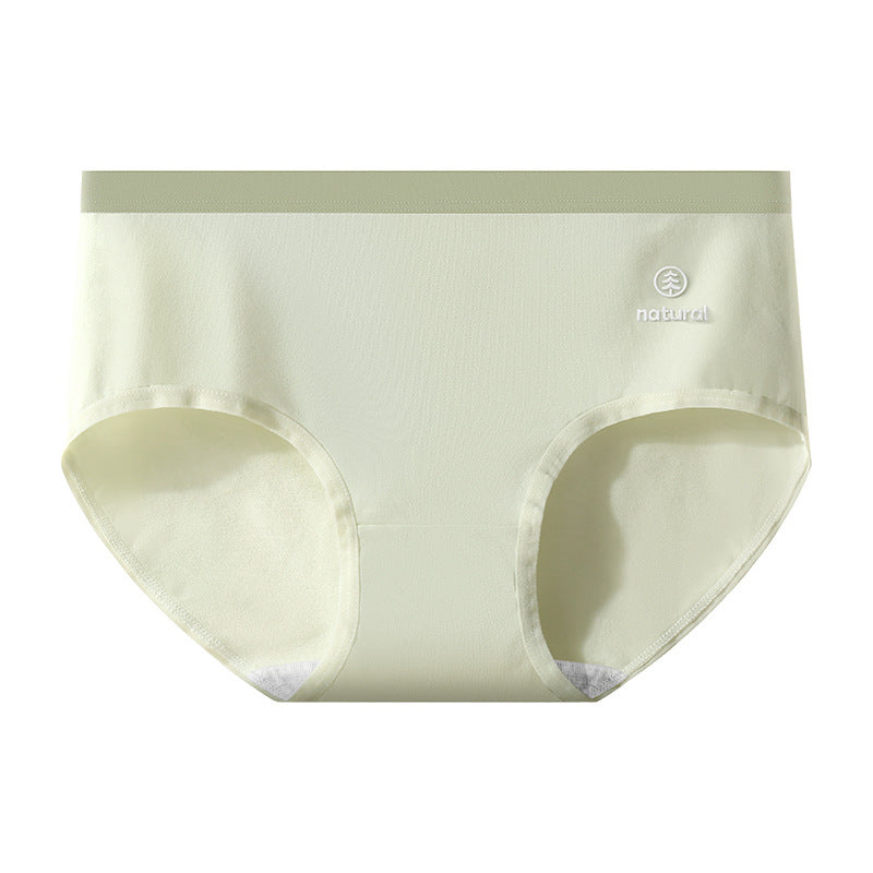 7A antibacterial simple solid color mid-rise cotton girls' underwear