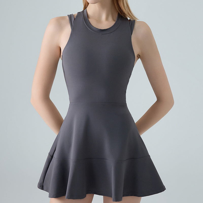 Summer fitness sleeveless sports dress