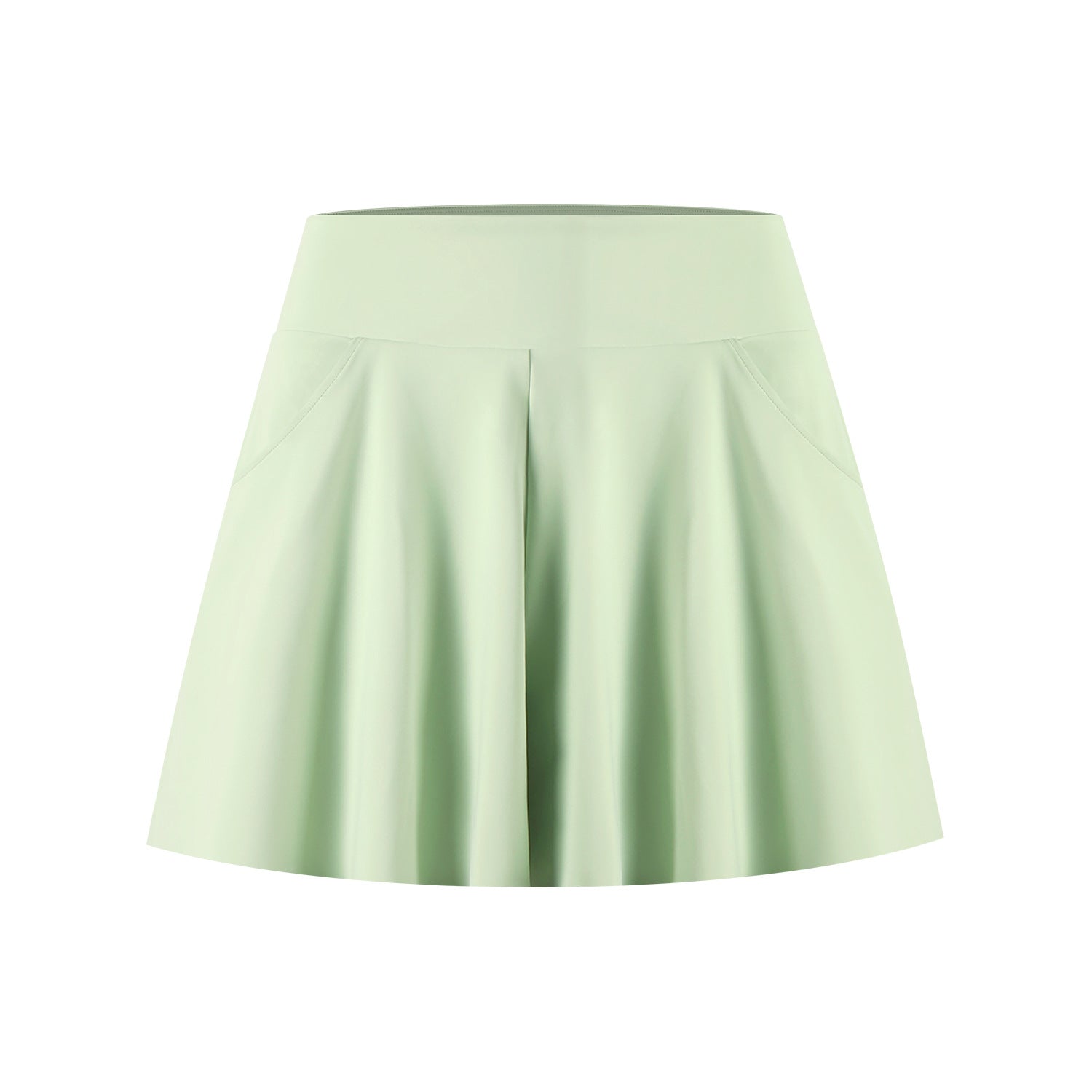 Fake two anti-light pocket shorts