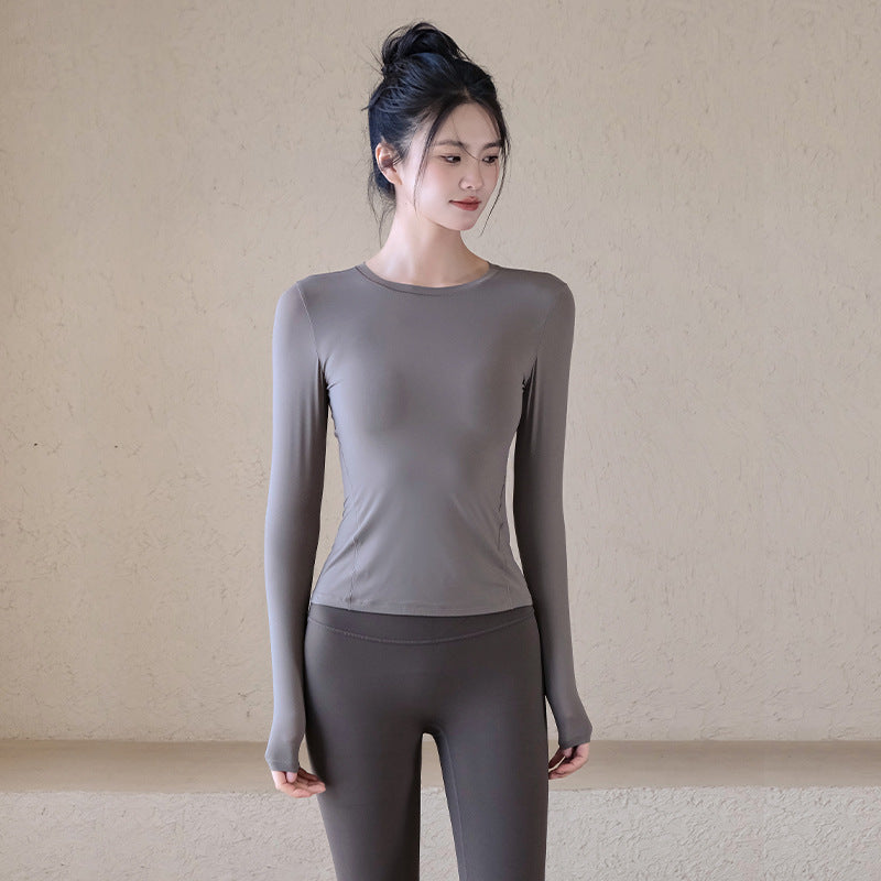 Spandex Lightweight Yoga Long-Sleeve