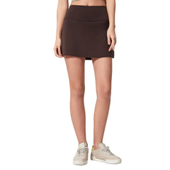 A high-waisted lined anti-walking women's lightweight and breathable tennis skirt