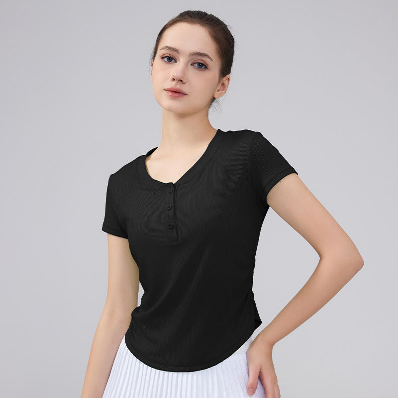 New ribbed high-end yoga top