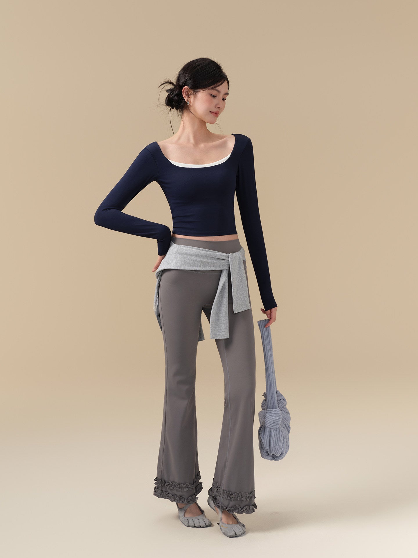 New contrasting Pilates training T-shirt