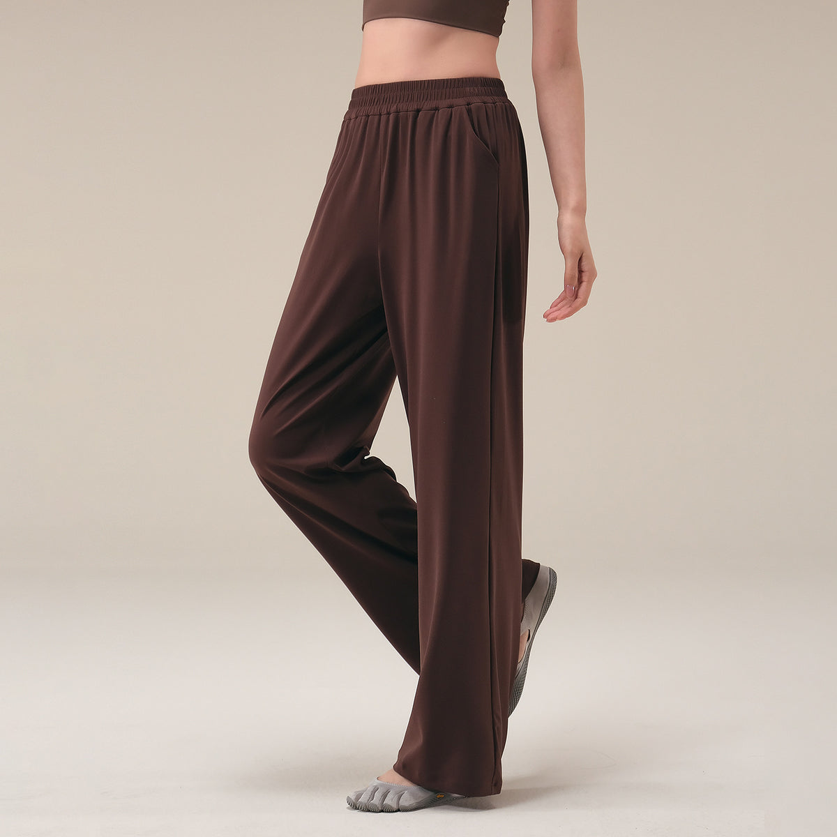 New casual loose straight slimming wide-leg pants