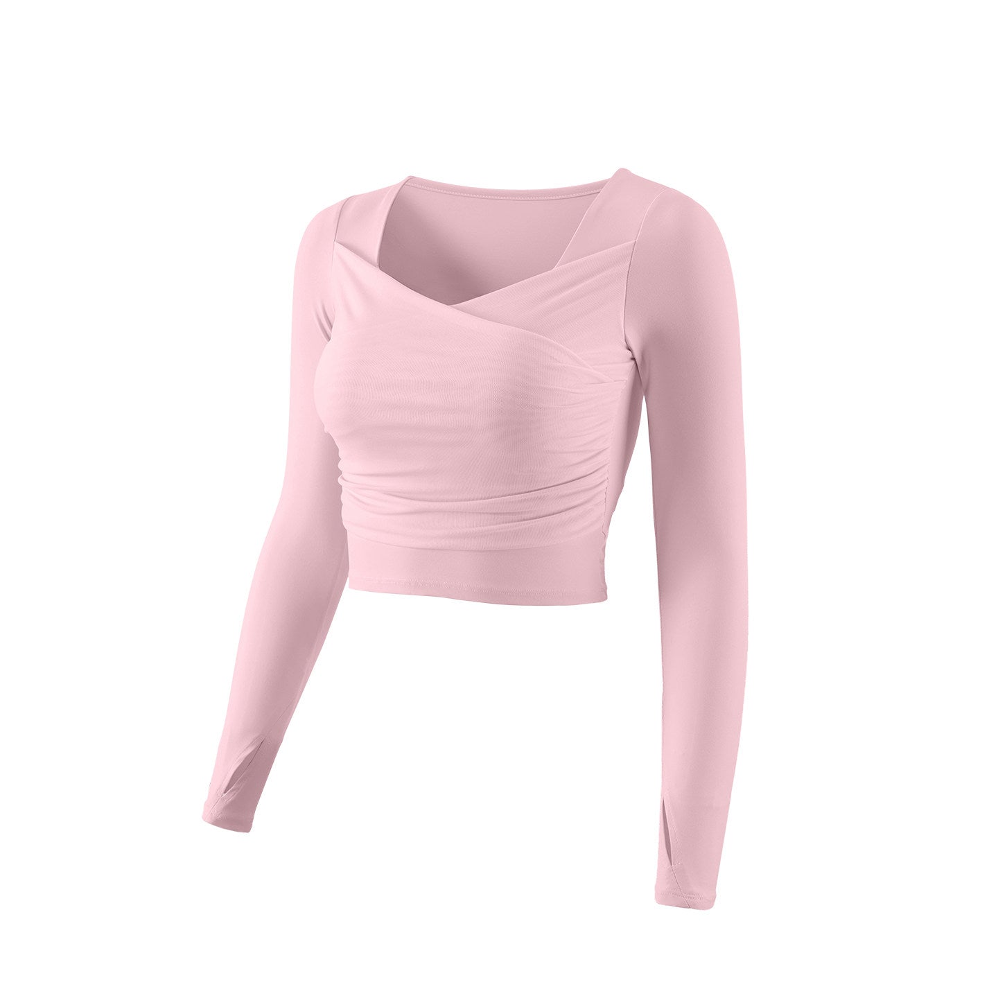 Mesh paneled sports long sleeves