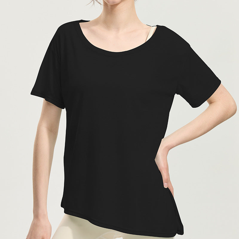 Loose cool sunscreen quick-drying clothing with side slits