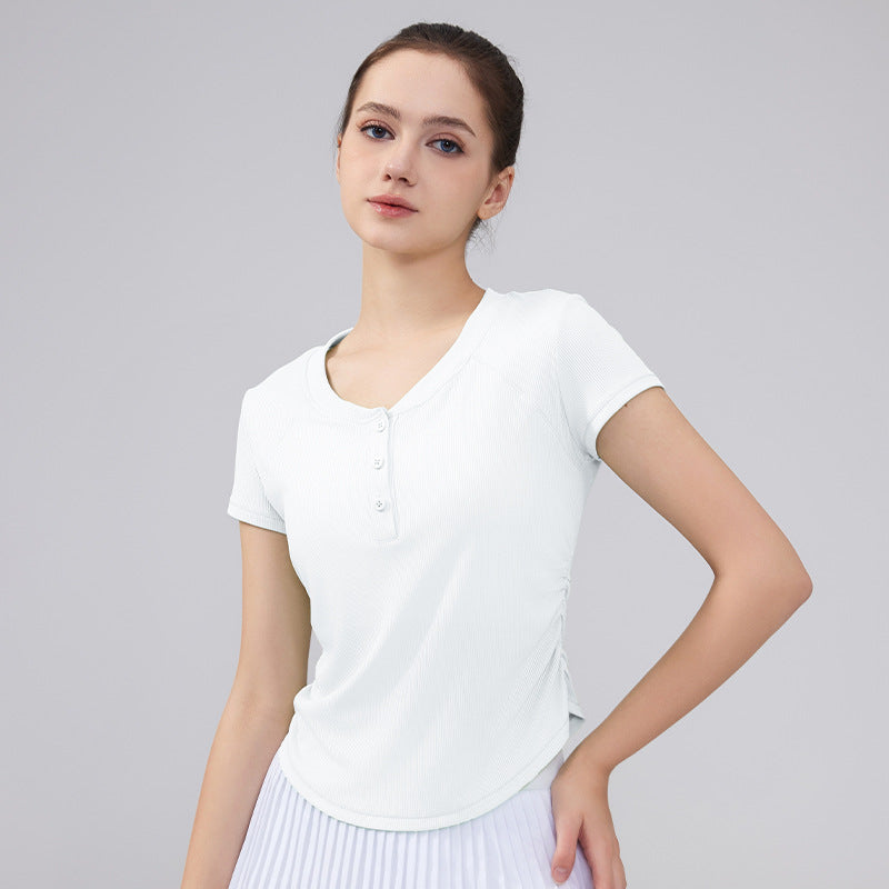 New ribbed high-end yoga top