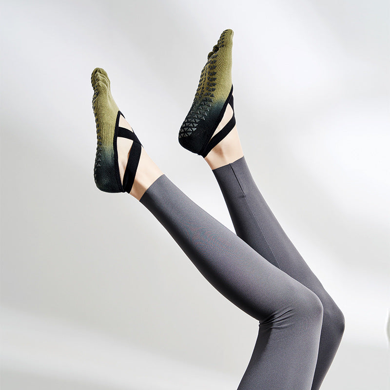 Gradient five-toe non-slip socks