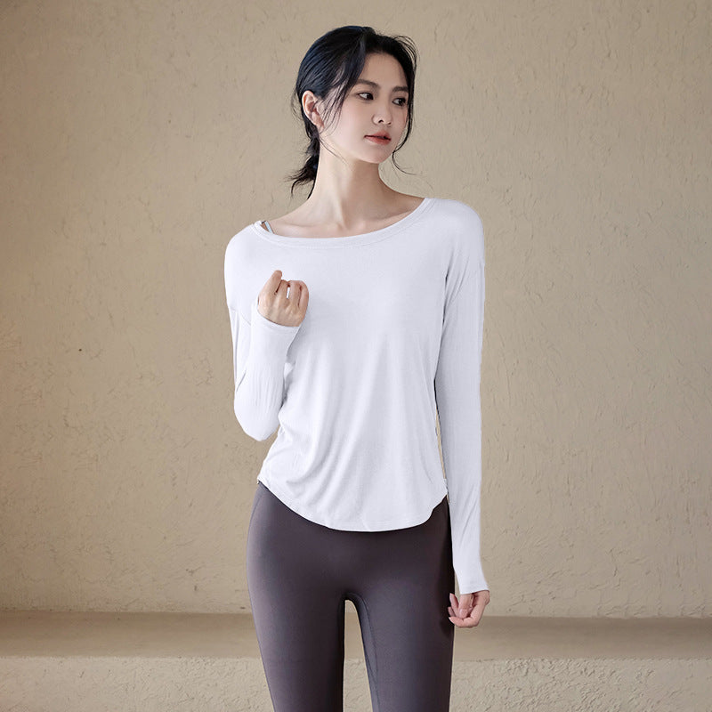 Loose breathable long-sleeve cover-up