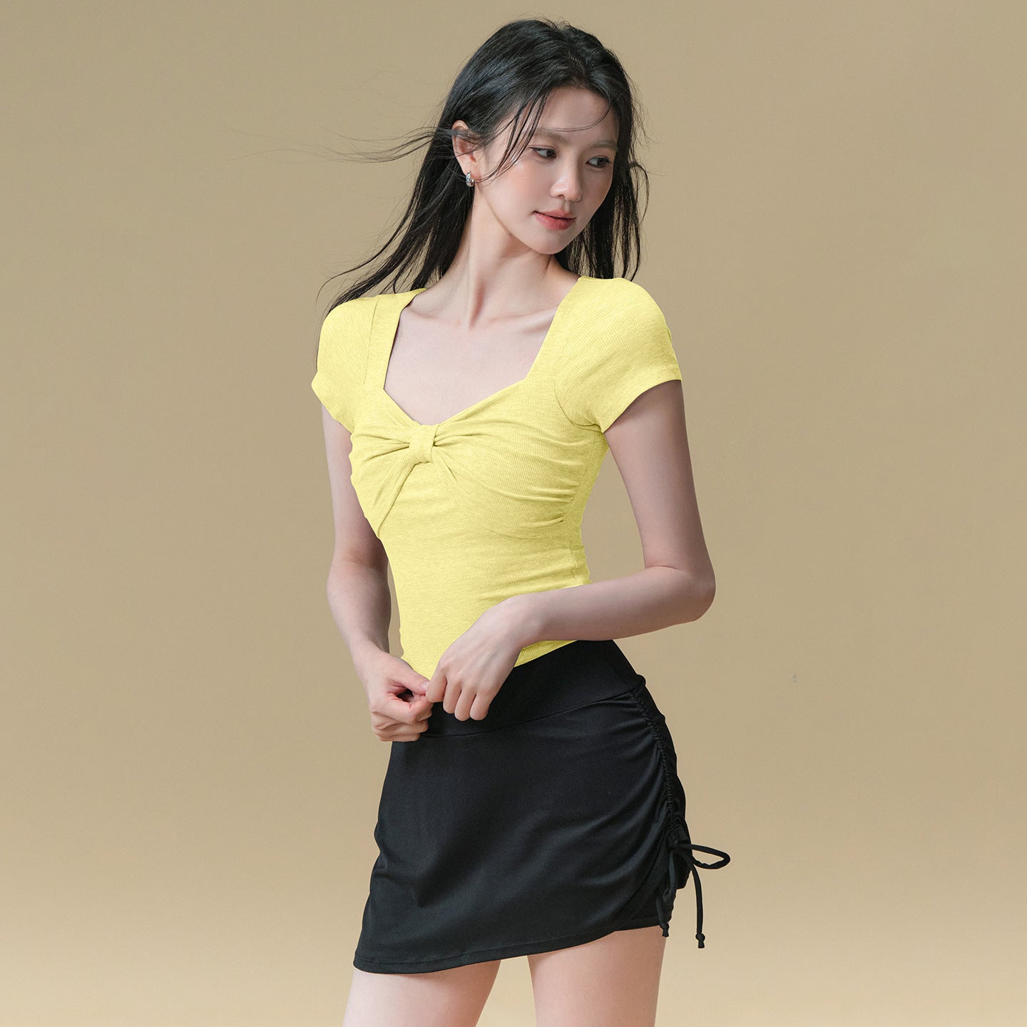 New yoga suit with chest pad short sleeve T-shirt