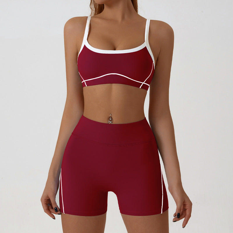 Summer nude tummy tuck bra shorts set