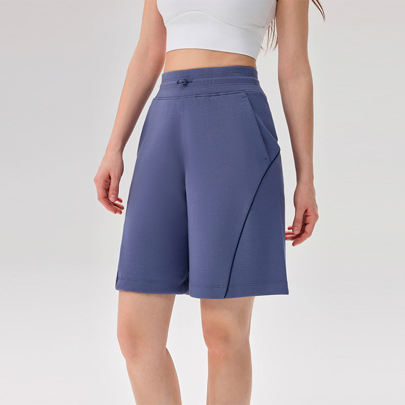 High-waisted quick-drying sports shorts