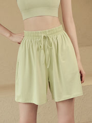 Loose ice silk cool-feeling trousers