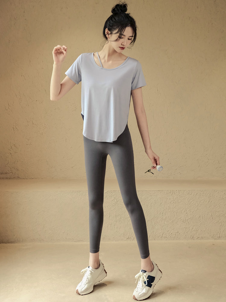 Loose quick-dry yoga t-shirt