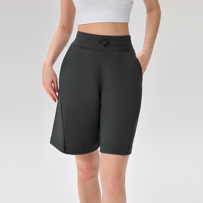 High-waisted quick-drying sports shorts