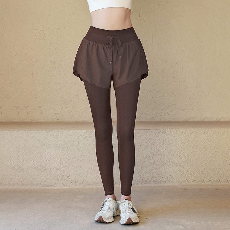 Two-Layer Style Fitness Pants
