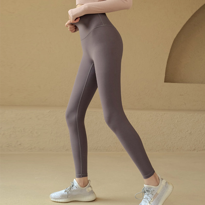 High-waisted peach buttocks without embarrassment line yoga leggings