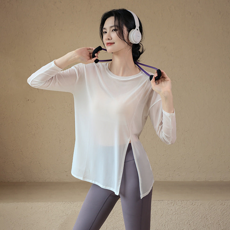 Loose-Fit Long Sleeve Yoga Top