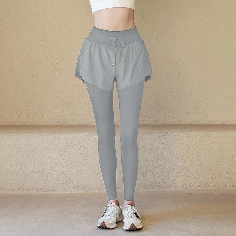 Two-Layer Style Fitness Pants