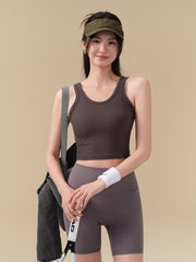 Ribbed back sports fitness vest