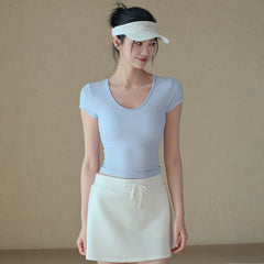 Simple, Slimming, Running, Sports, Training, Fitness T-shirt, Short sleeves