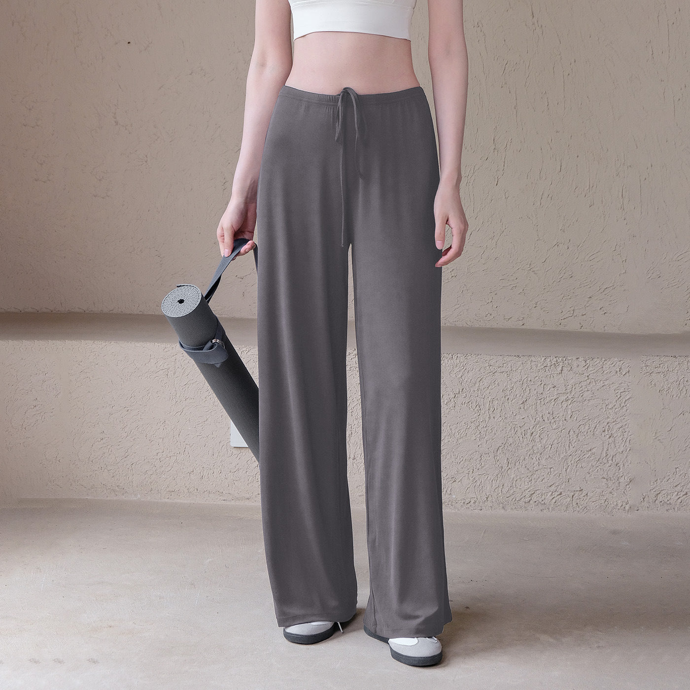 Cool, Loose, Thin, Drape, Wide-legged straight-leg trousers