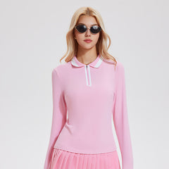 Lapel quick-drying badminton golf long sleeves