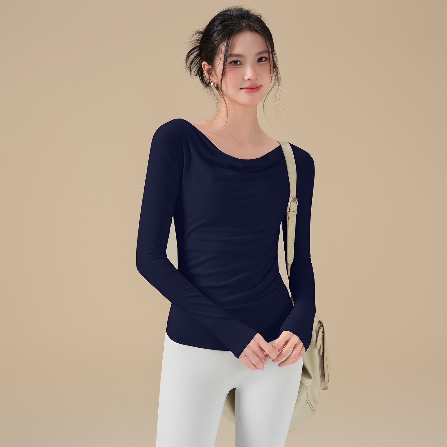 Autumn and winter style swing collar sports long sleeves